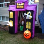 Pace as Tiger at Neighbour's on Halloween