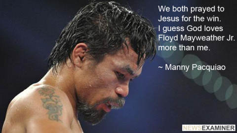 Secular Sunday – Jesus Loves Floyd Mayweather Better Than Manny Pacquio - 1861274710