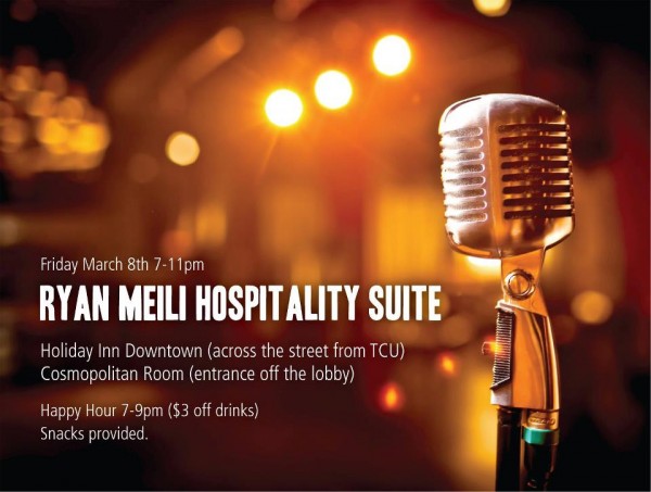 Ryan Meili Hospitality Suite Invite