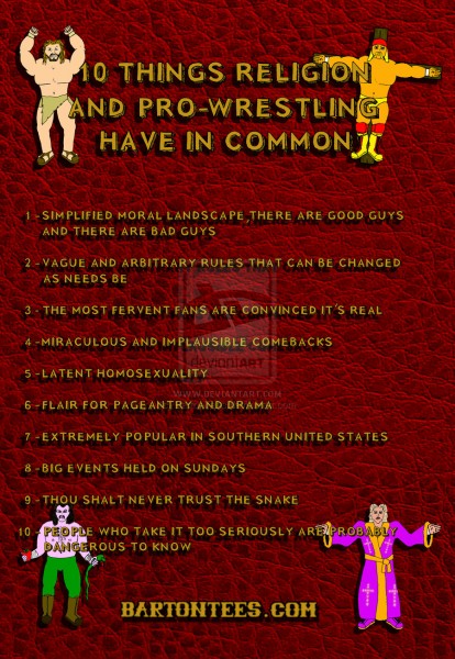 10 Things Wrestling and Religion Have In Common