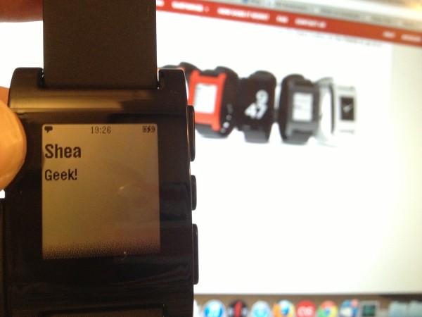 Pebble Geek Message