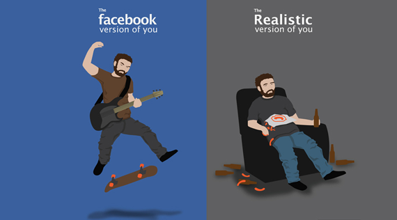 The Facebook Version of You vs. The Realistic Version of You