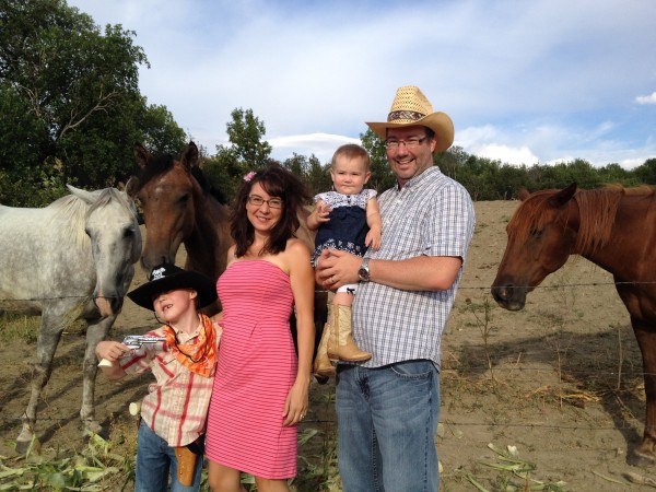 Western Wedding Family Photo 