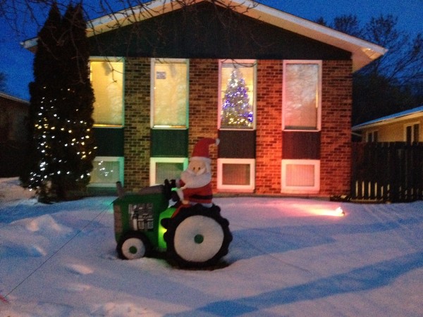 Our Christmas Card House