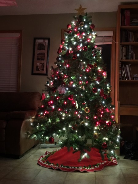 Our Red and Gold Christmas Tree