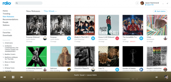 Rdio Screenshot