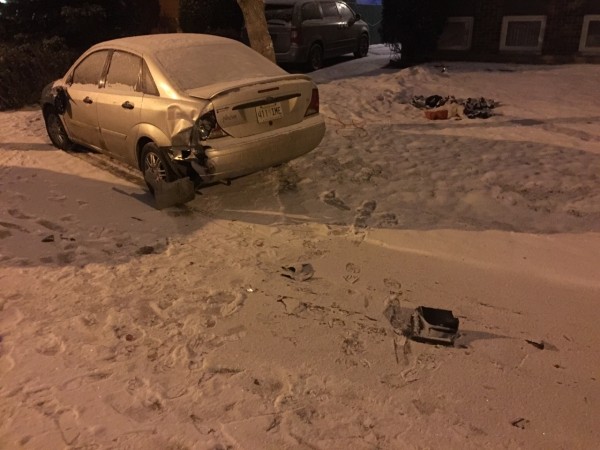 Smashed Up Car - February 2016