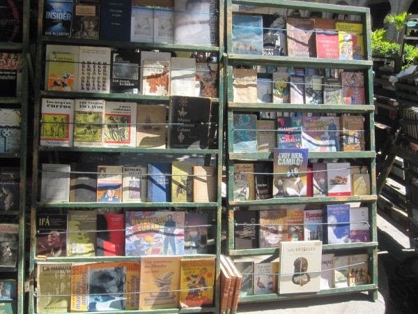 Outdoor Book Vendor in Havana Cuba