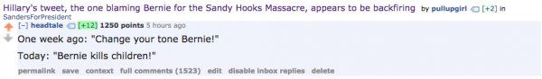 My Highest Upvoted Reddit Comment on Bernie Sanders