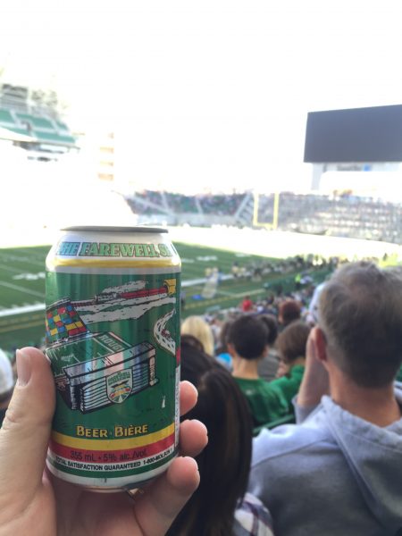 Beer at New Mosaic Stadium