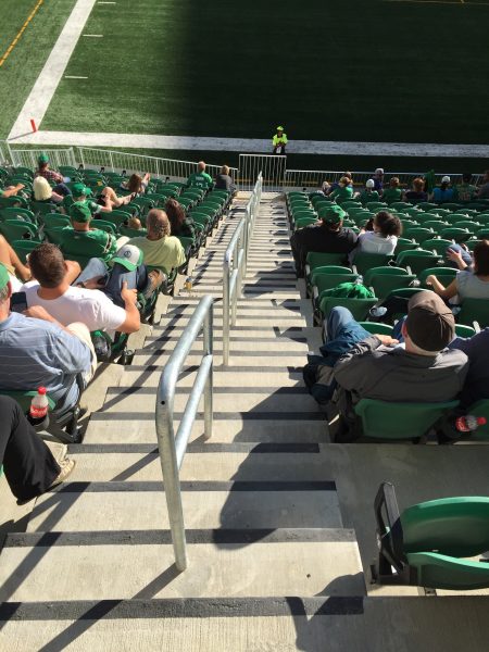 Stairs to Lower Bowl at New Mosaic Stadium